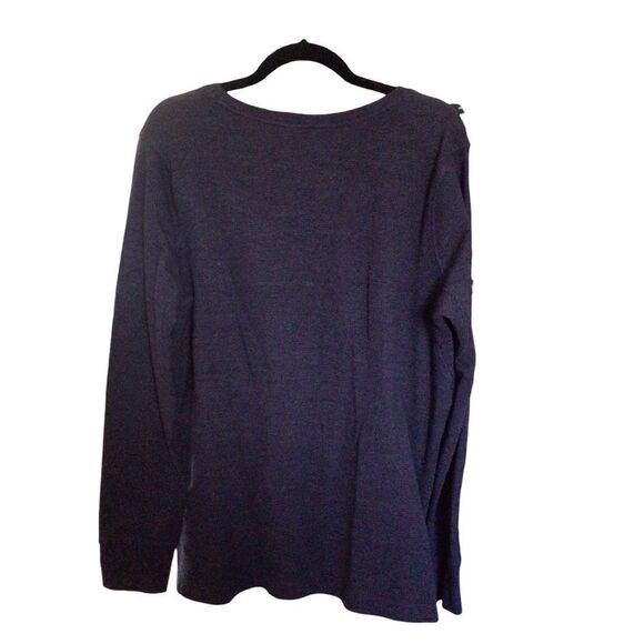 Men’s‎ Duluth Trading Navy Blue Ribbed Long Sleeve Shirt Size XL - Picture 2 of 5